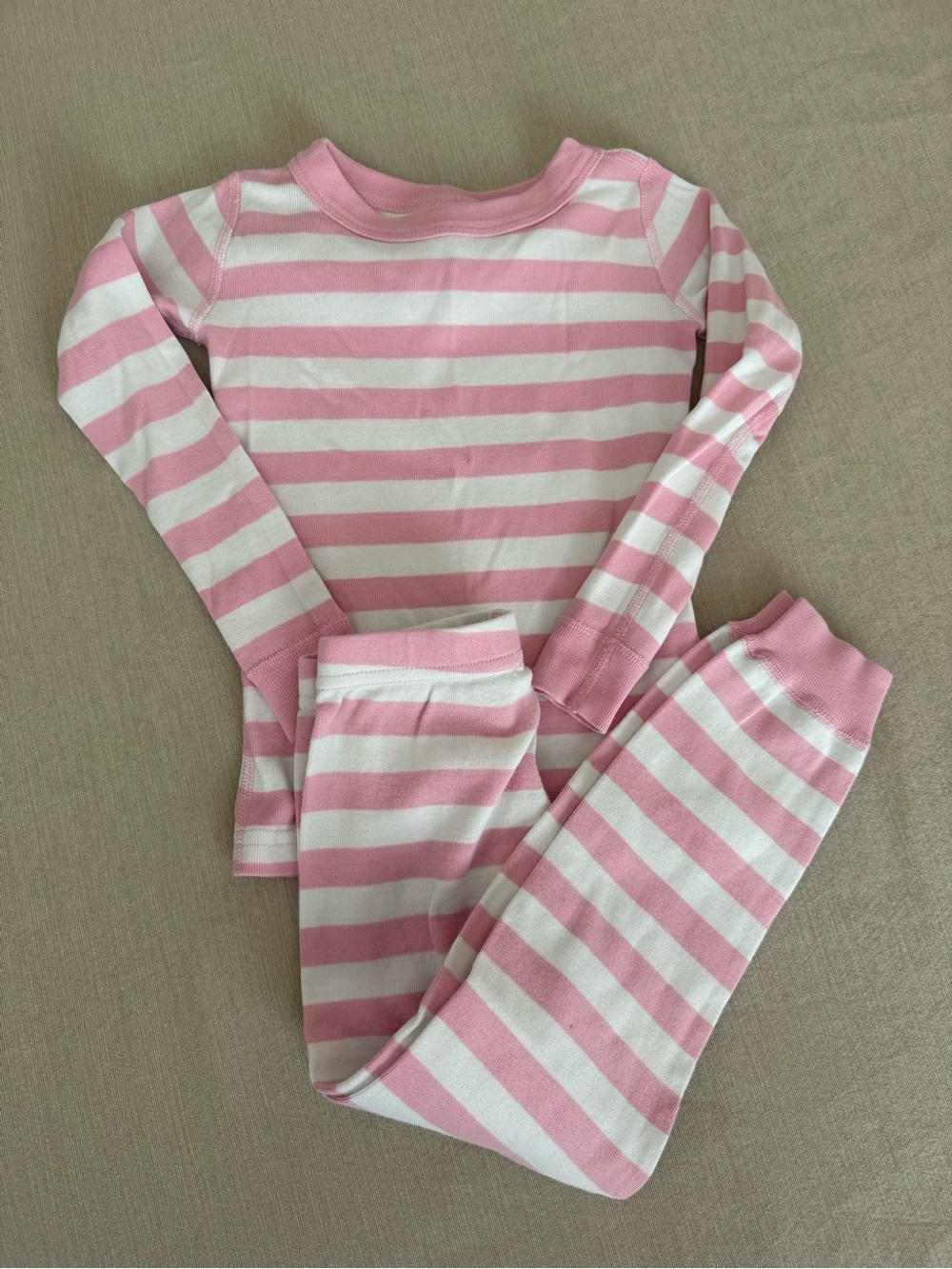 Hanna Andersson Pink Striped Pajama Set